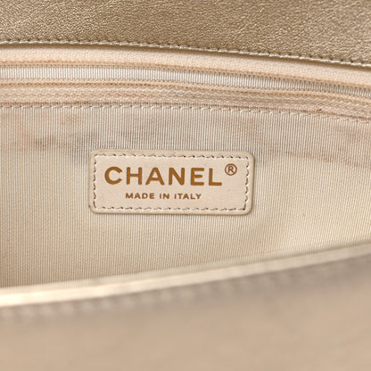 Chanel Lambskin Perforated Quilted New Medium Boy Flap Gold 5 of 11