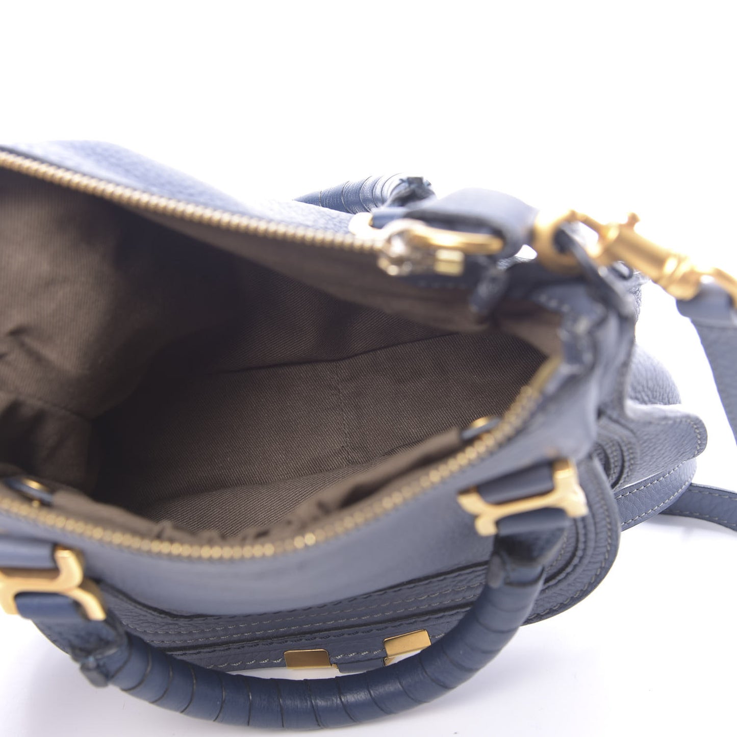 Calfskin Mini Marcie Satchel Street Blue