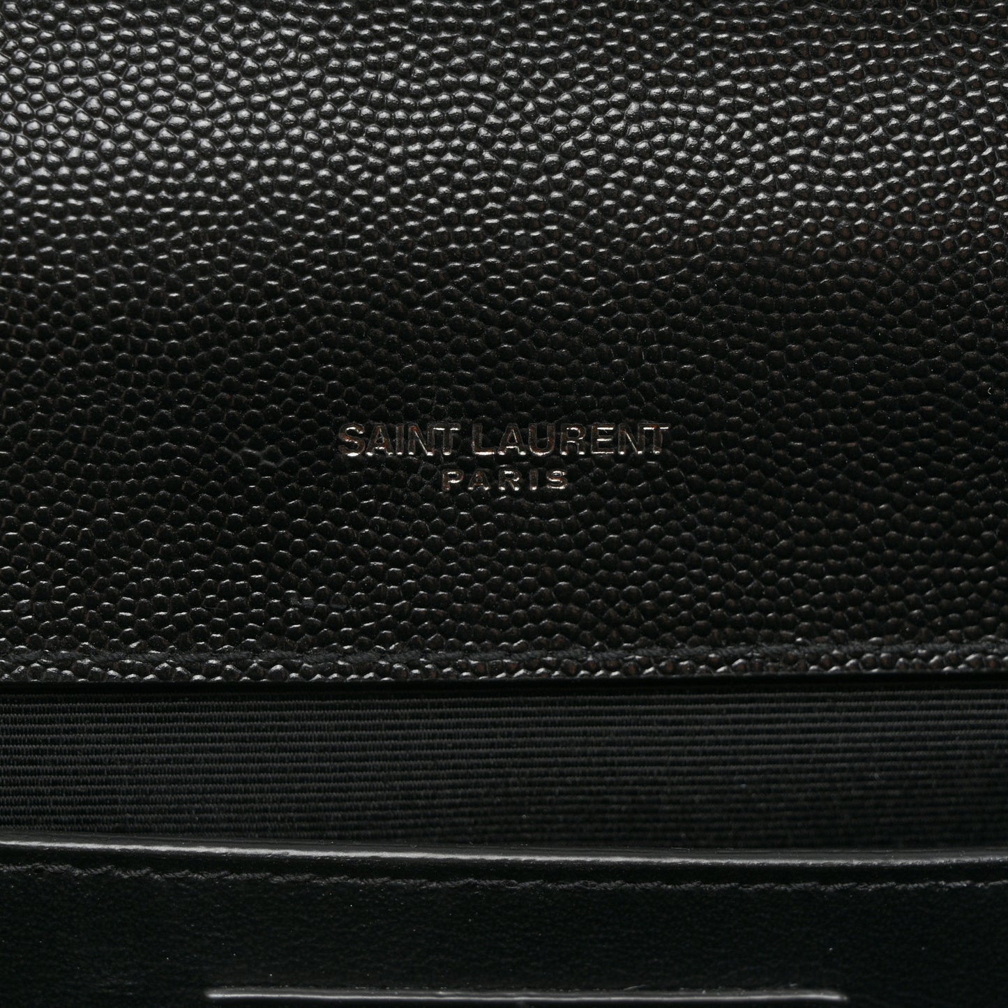 Grain De Poudre Textured Mixed Matelasse Triquilt Medium Monogram Monochrome Satchel Black