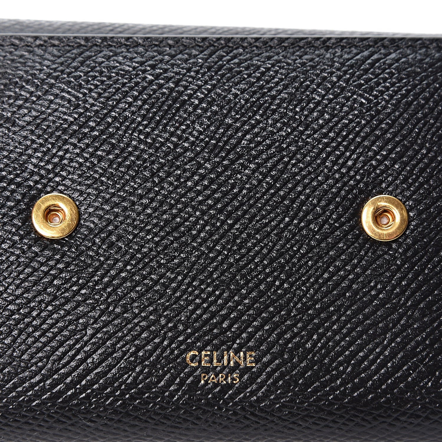 Celine Grained Calfskin Small Multifunction Folded Wallet Black 5 of 9