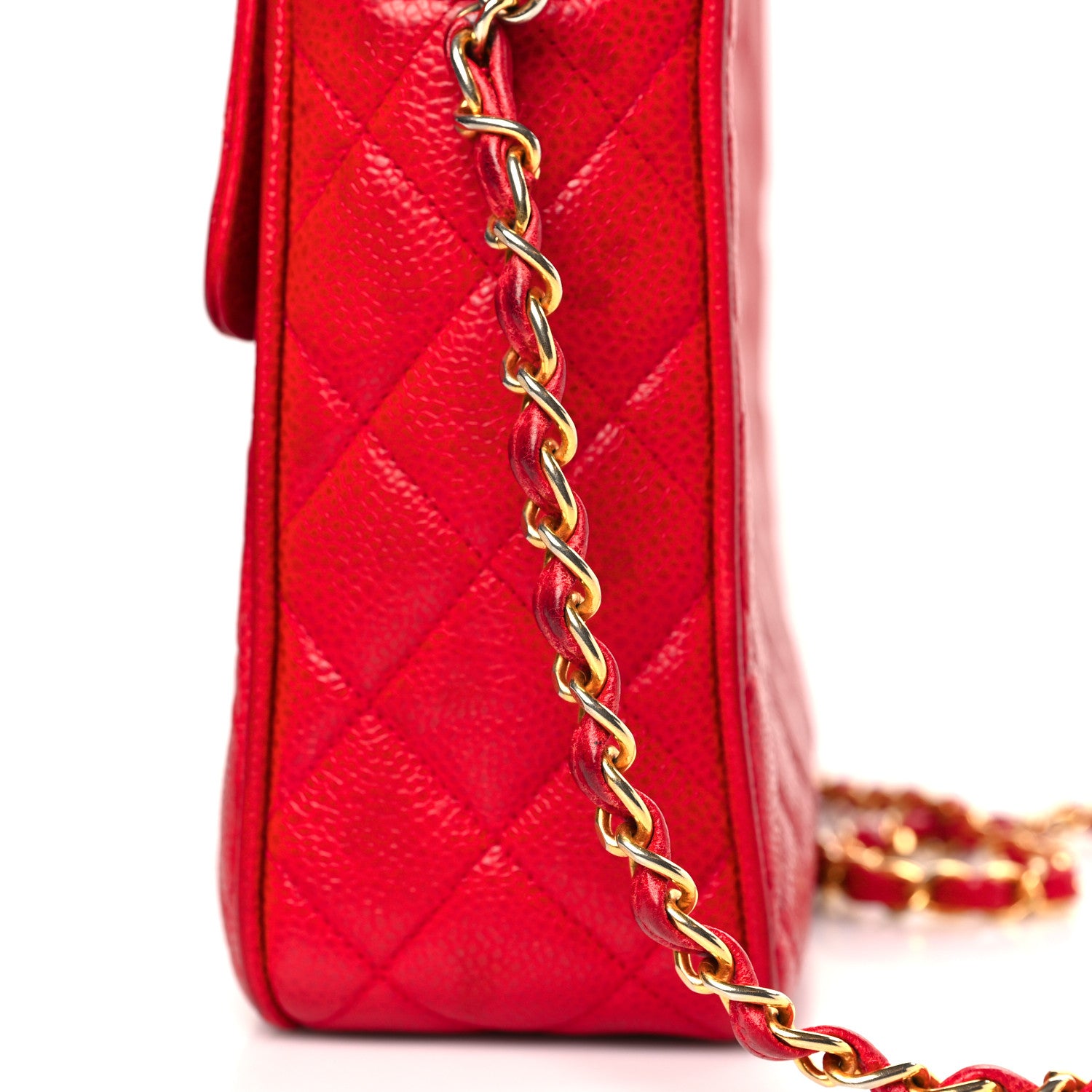 Chanel Caviar Quilted Camera Case Red 12 of 14