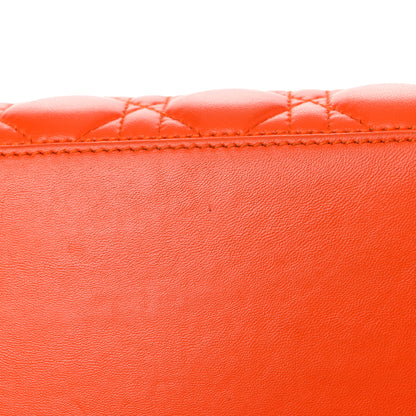 Christian Dior Lambskin Cannage Medium Lady Dior Orange 11 of 25