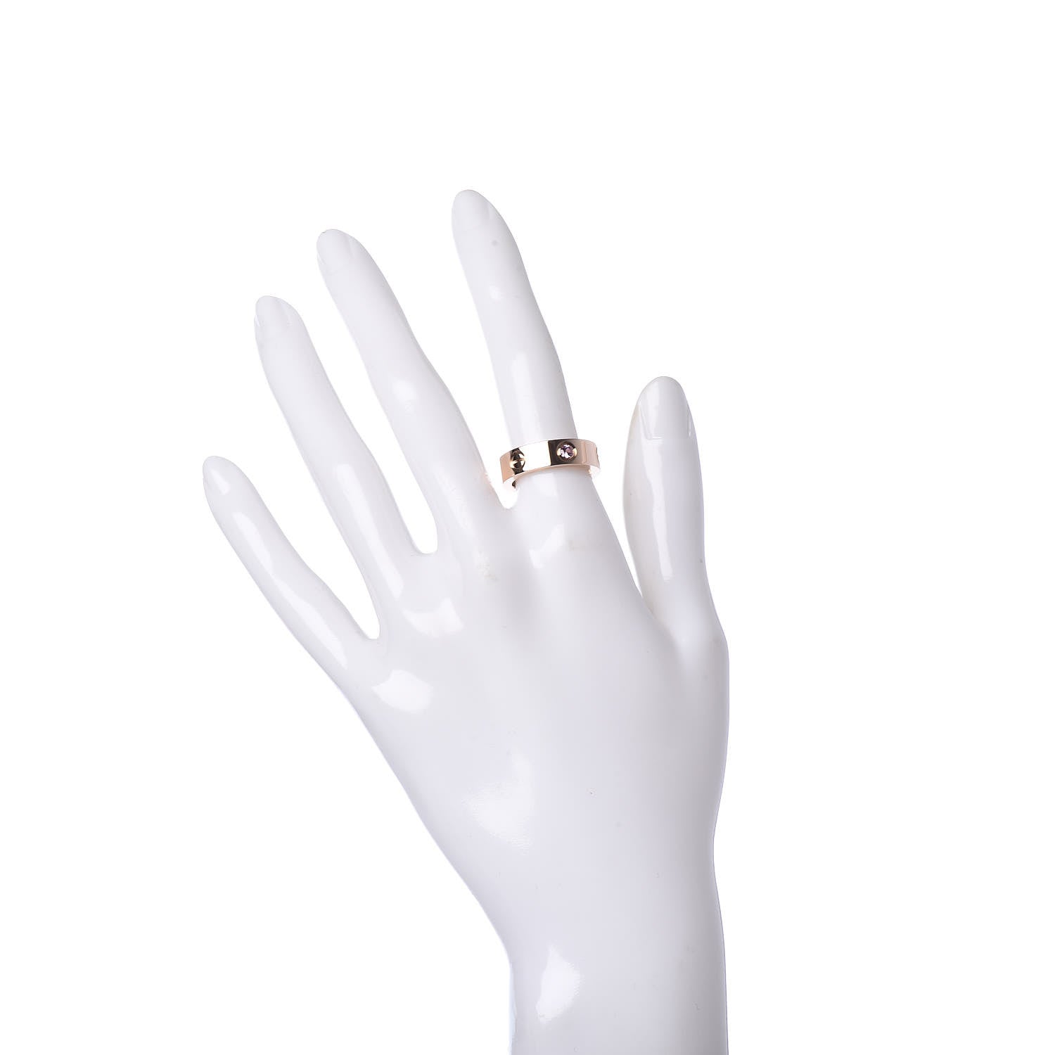 Cartier 18K Pink Gold Pink Sapphire 5.5mm LOVE Ring 52 6 2 of 6