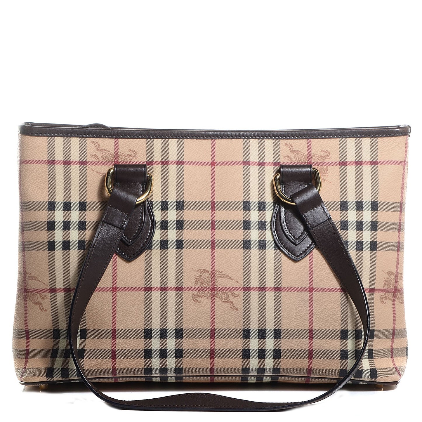 Haymarket Check Medium Tote Chocolate