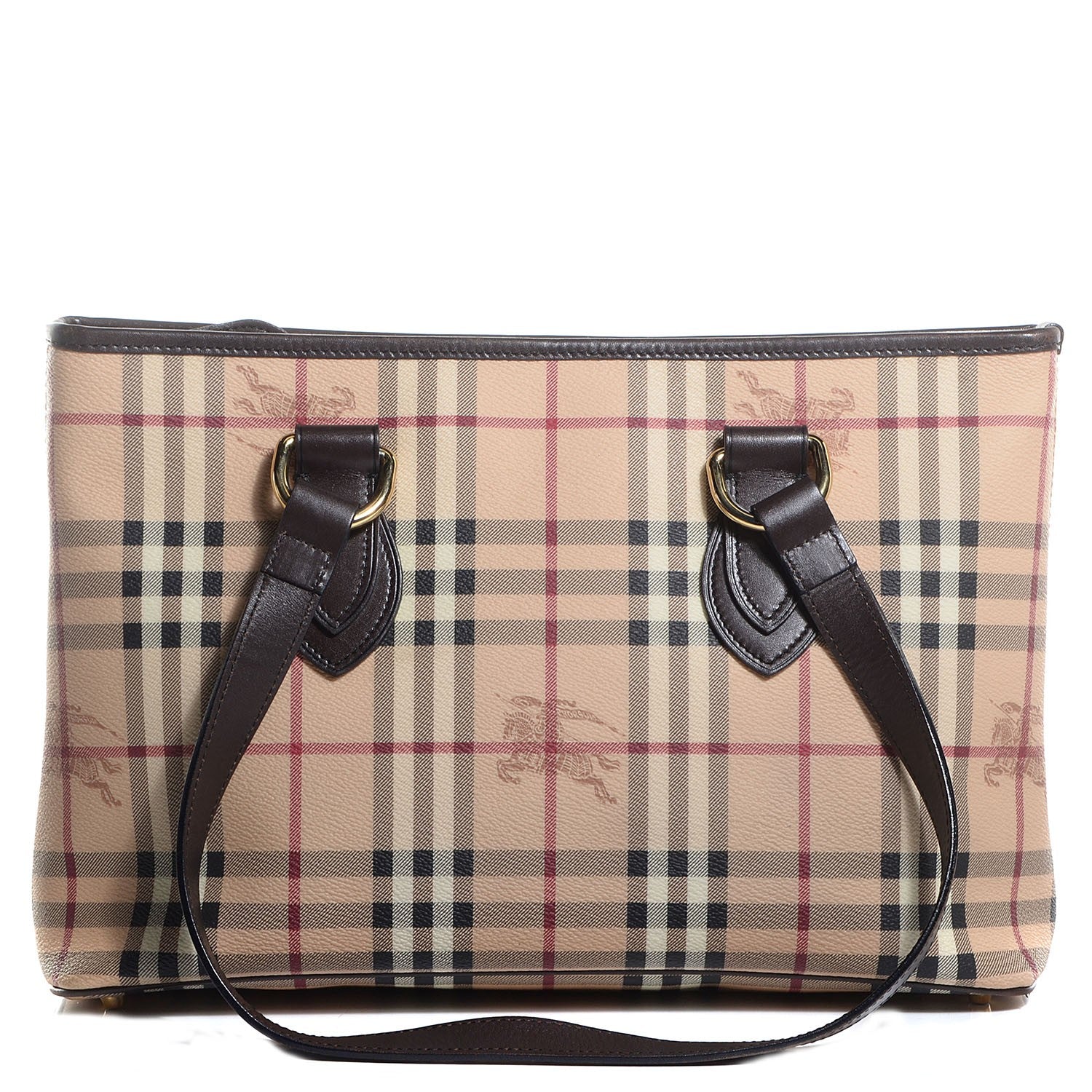 Burberry Haymarket Check Medium Tote Chocolate 1 of 11