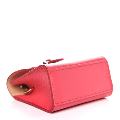Delvaux Calfskin Mini Brillant Bag Charm Fuchsia 5 of 7