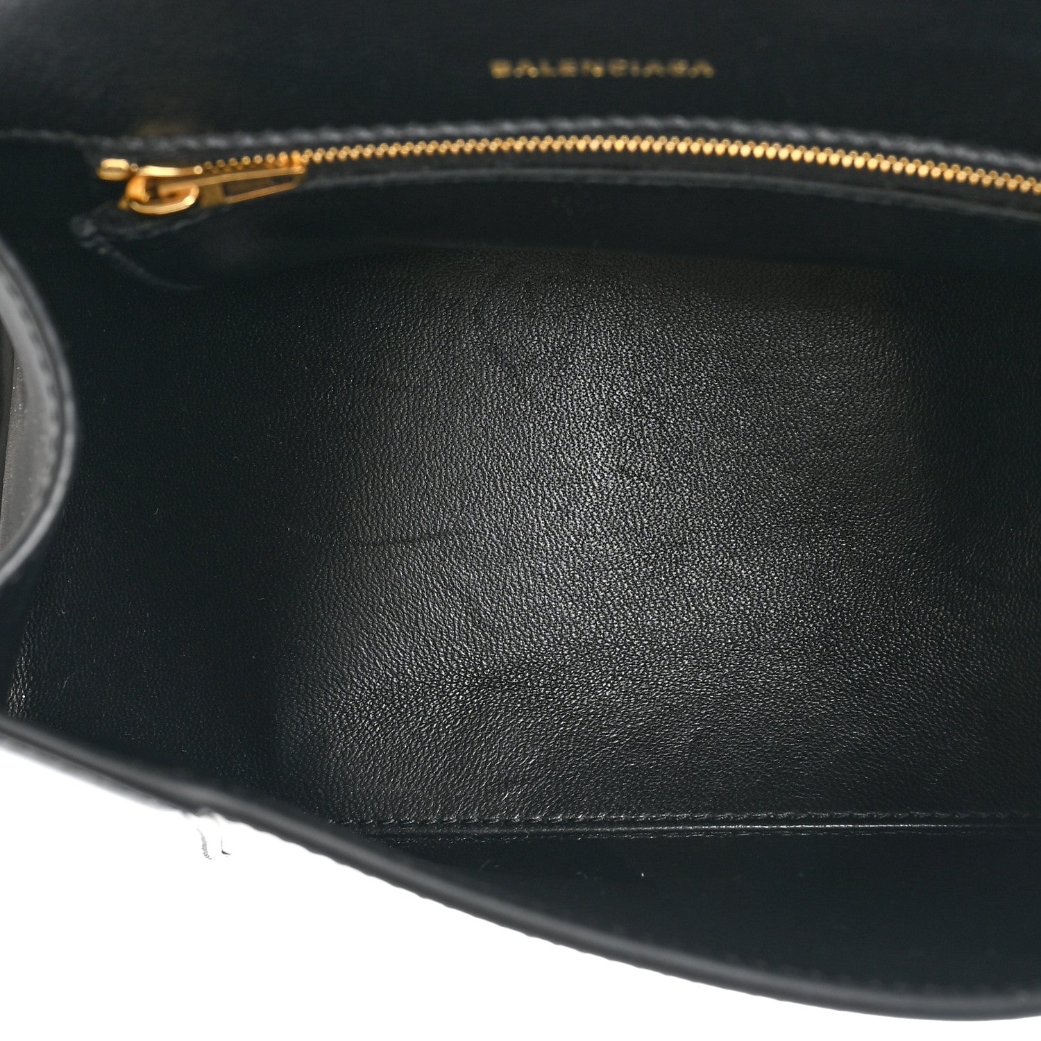 Balenciaga Shiny Box Calfskin Small Hourglass Top Handle Bag Black 5 of 15