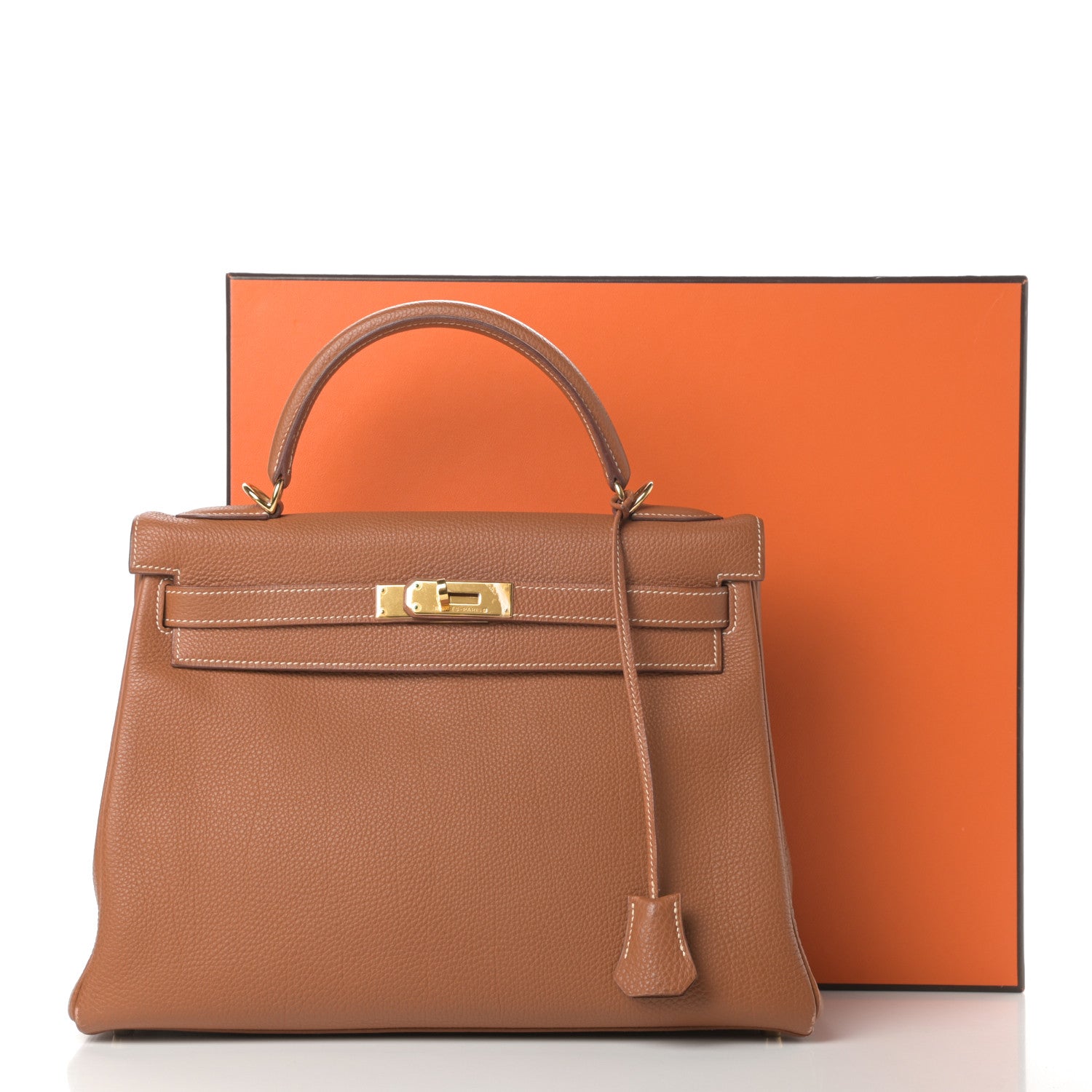 Hermes Togo Kelly Retourne 32 Gold 16 of 16