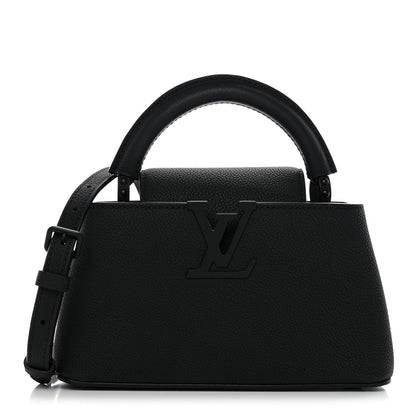 Louis Vuitton Matte Taurillon Capucines East West Mini All Black 1 of 10