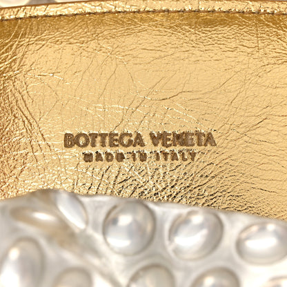 Bottega Veneta Metallic Fabric Bubble Wrap The Mini Pouch Gold 6 of 11