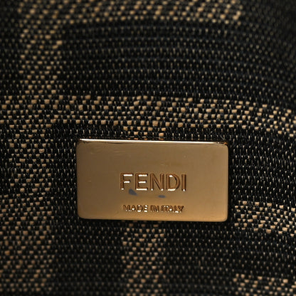 Fendi Fabric Jacquard FF 1974 Mini Baguette Tobacco Moro Black 6 of 8