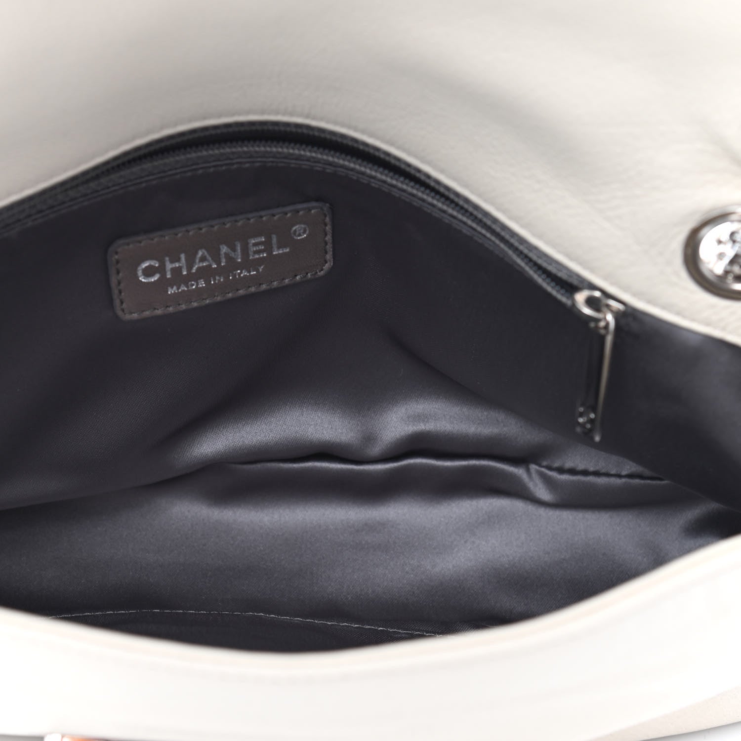 Chanel Calfskin Mademoiselle Lock Bijoux Chain Flap White 5 of 9