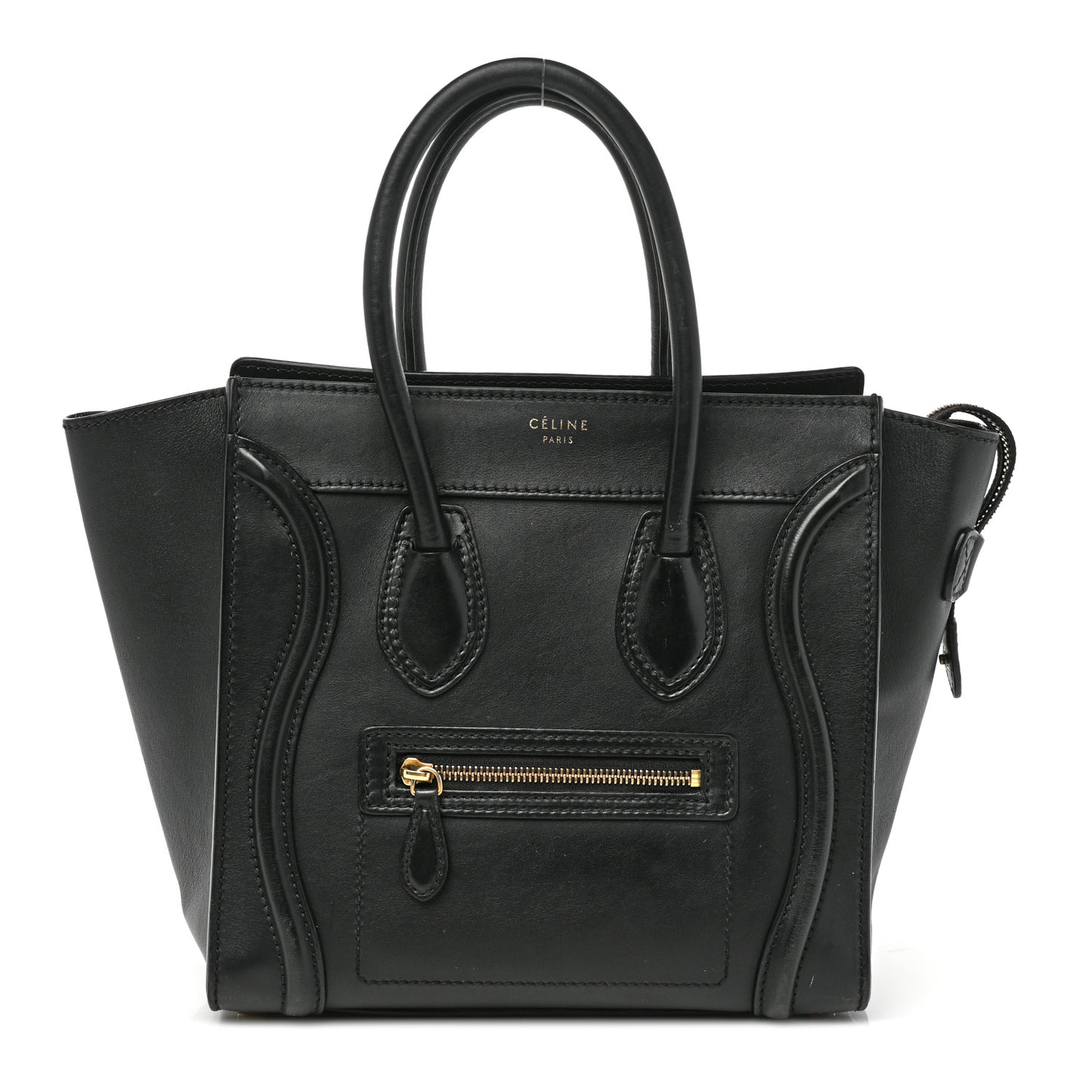 Smooth Calfskin Micro Luggage Black