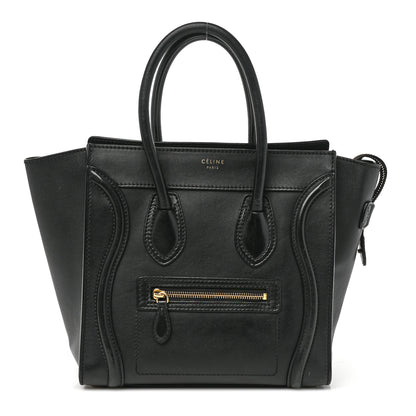 Celine Smooth Calfskin Micro Luggage Black 1 of 10