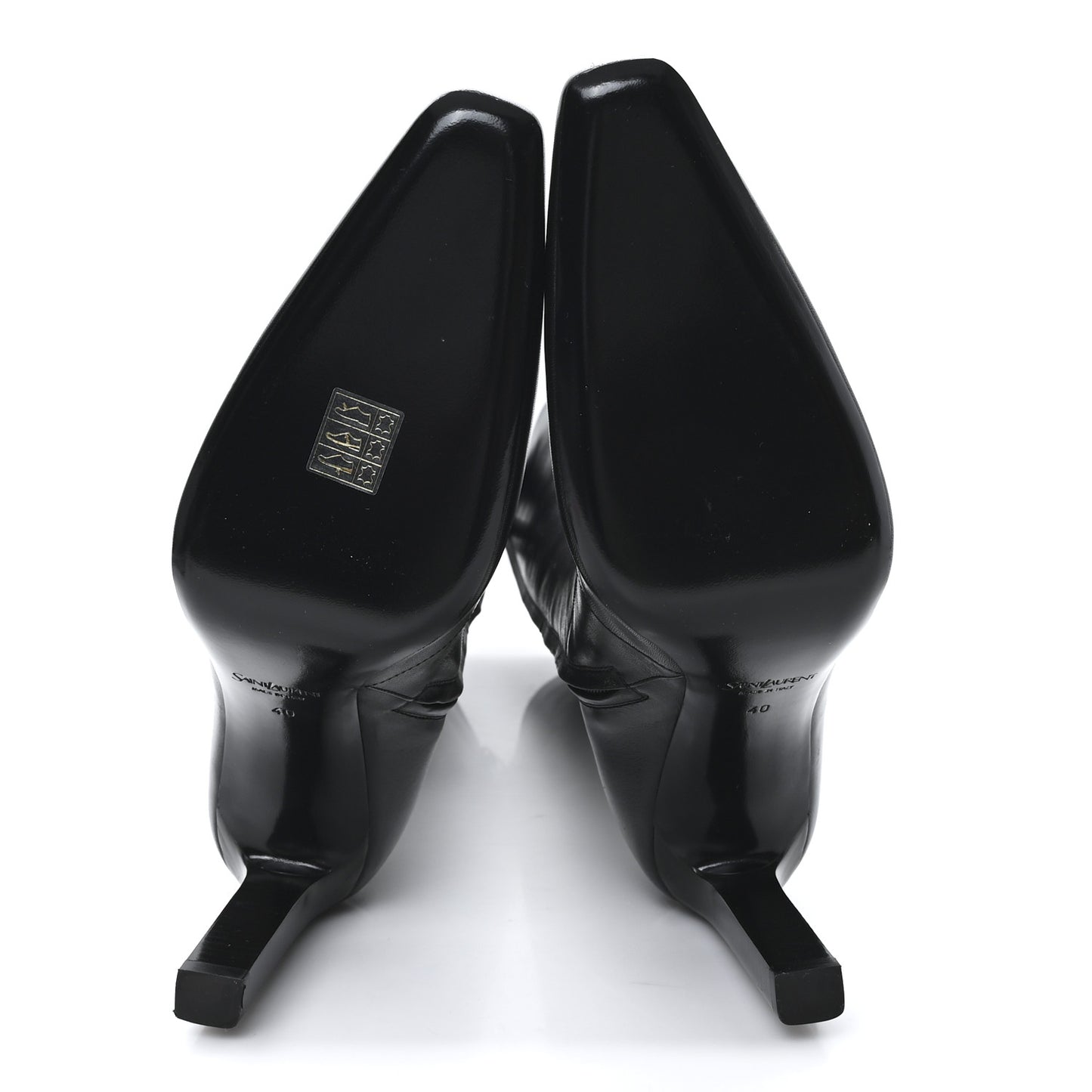 Lambskin Francoise Tall Boots 40 Black