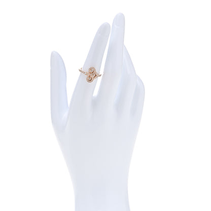 Tiffany 18K Rose Gold Diamond Fleur de Lis Ring 53 6.25 2 of 5