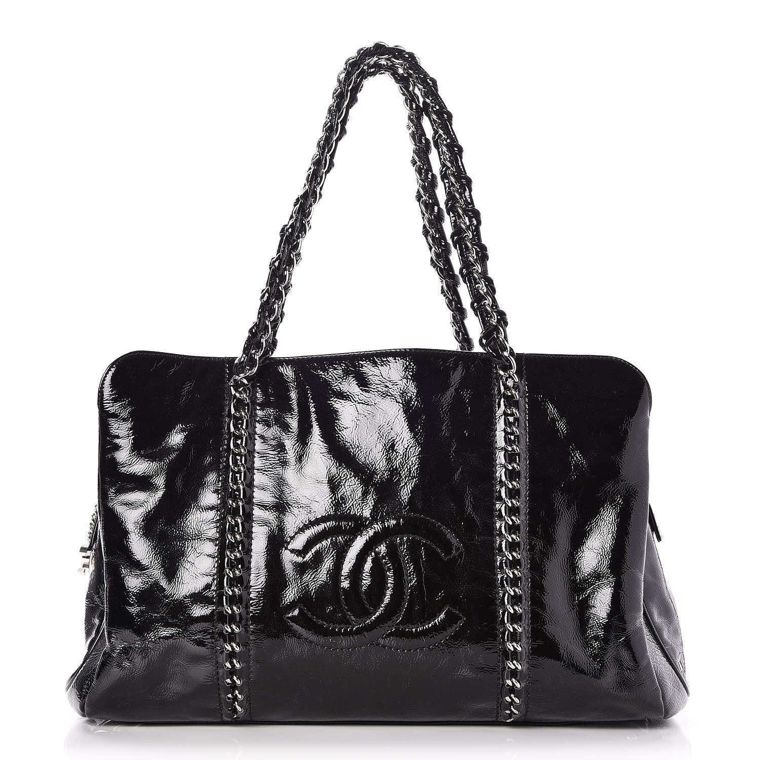 Chanel Patent Calfskin Large Luxe Ligne Tote Black 1 of 7