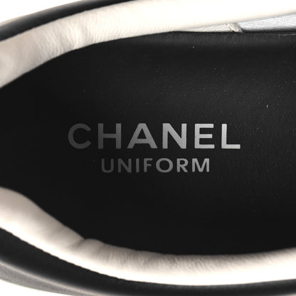 Chanel Calfskin CC Womens Sneakers 40 Black 8 of 8
