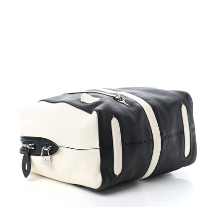 Louis Vuitton Calfskin Suship North South Speedy Navy White 4 of 9