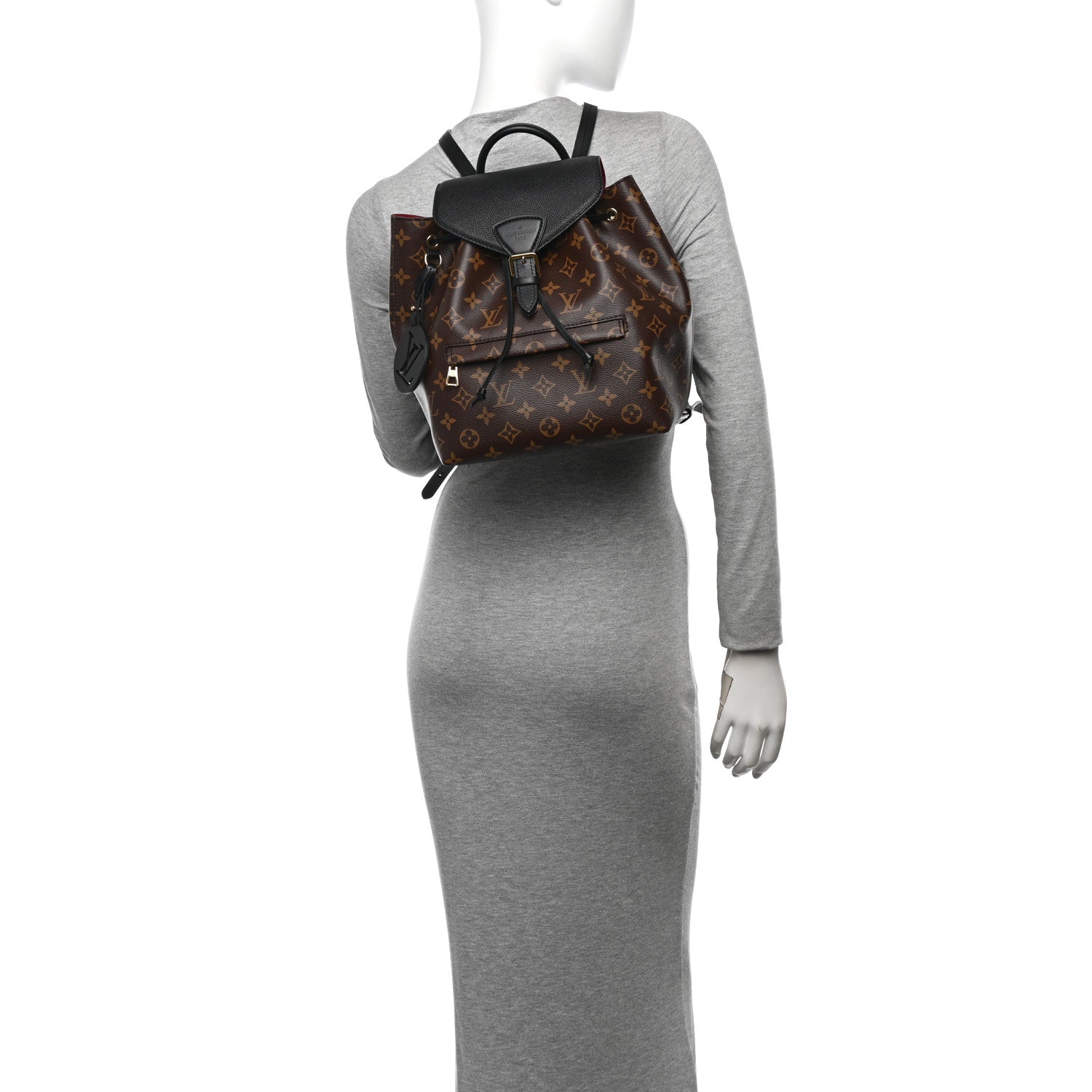 Louis Vuitton Monogram Montsouris PM Black 2 of 9