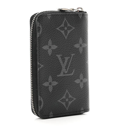 Louis Vuitton Monogram Eclipse Zippy Coin Purse Vertical 3 of 7