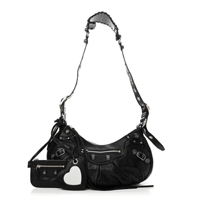 Balenciaga Agneau Arena Small Le Cagole Shoulder Bag Black 3 of 11