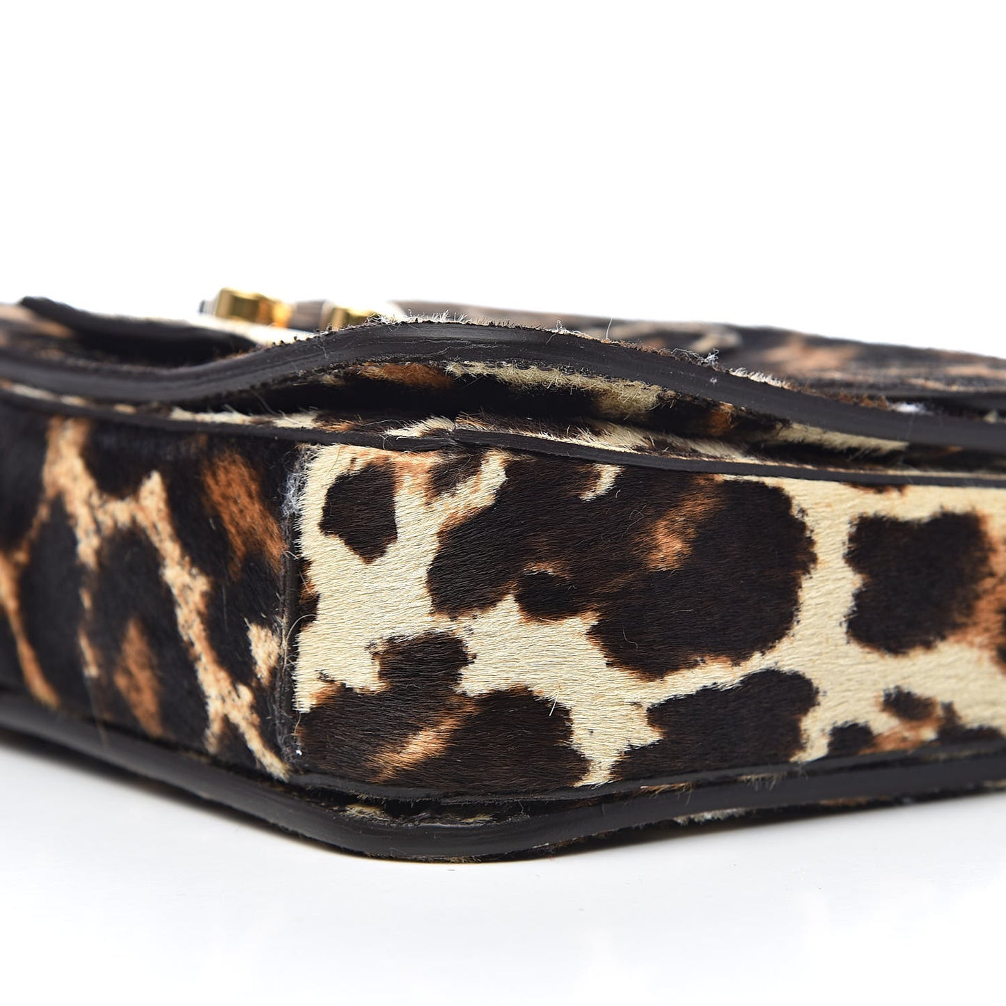 Calfskin Hair Leopard Crossbody Bag