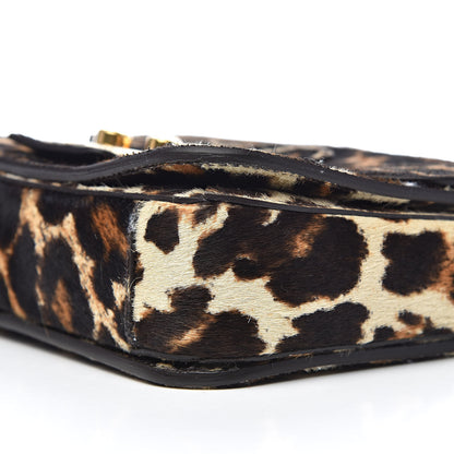 Miu Miu Calfskin Hair Leopard Crossbody Bag 12 of 13