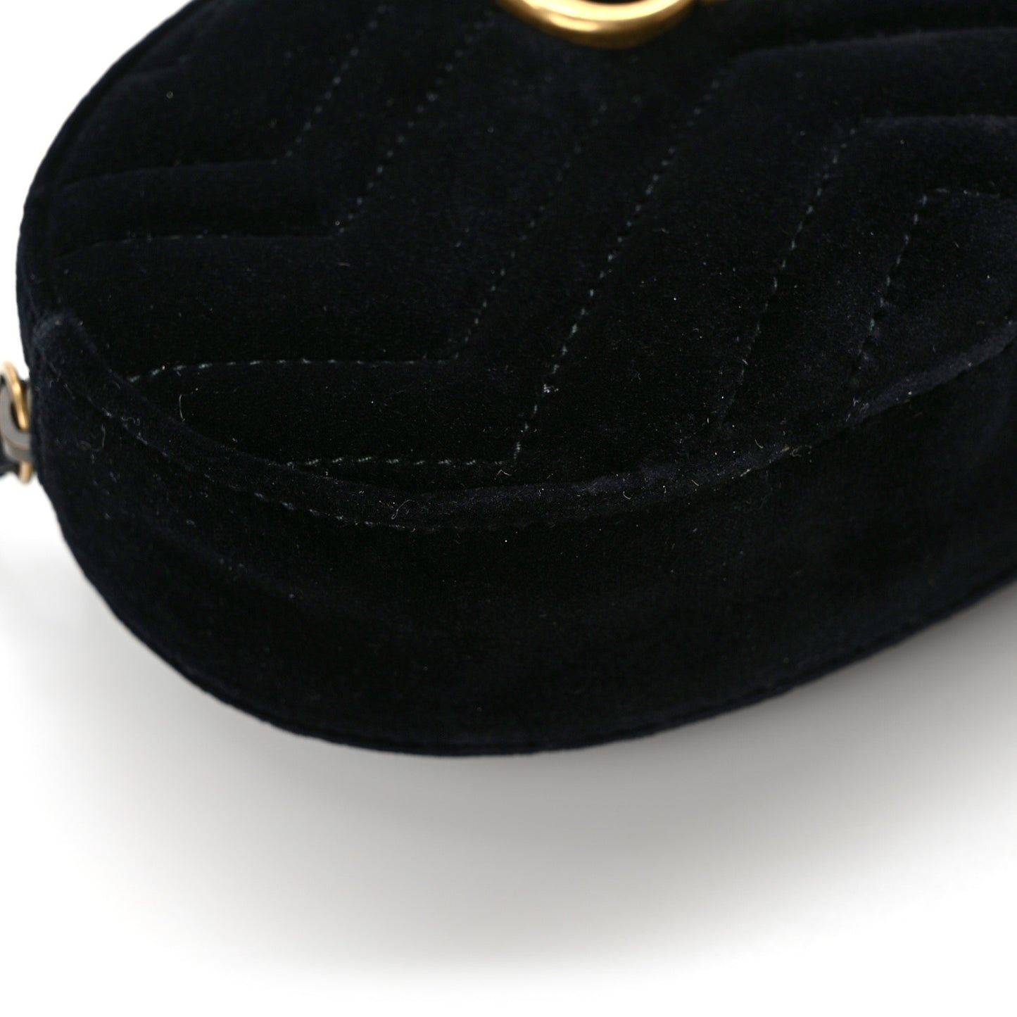 Velvet Matelasse GG Marmont Belt Bag 75 30 Black