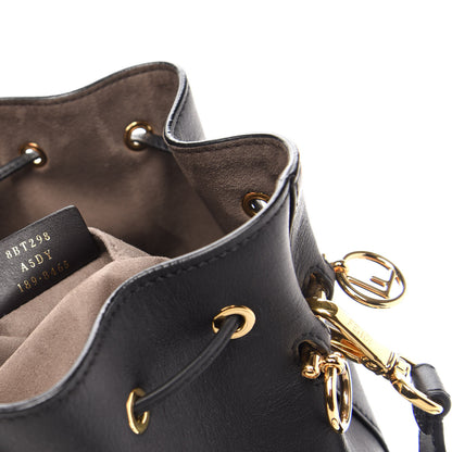 Fendi Vitello Grace Matte F is Fendi Grande Mon Tresor Bucket Bag Black 8 of 11