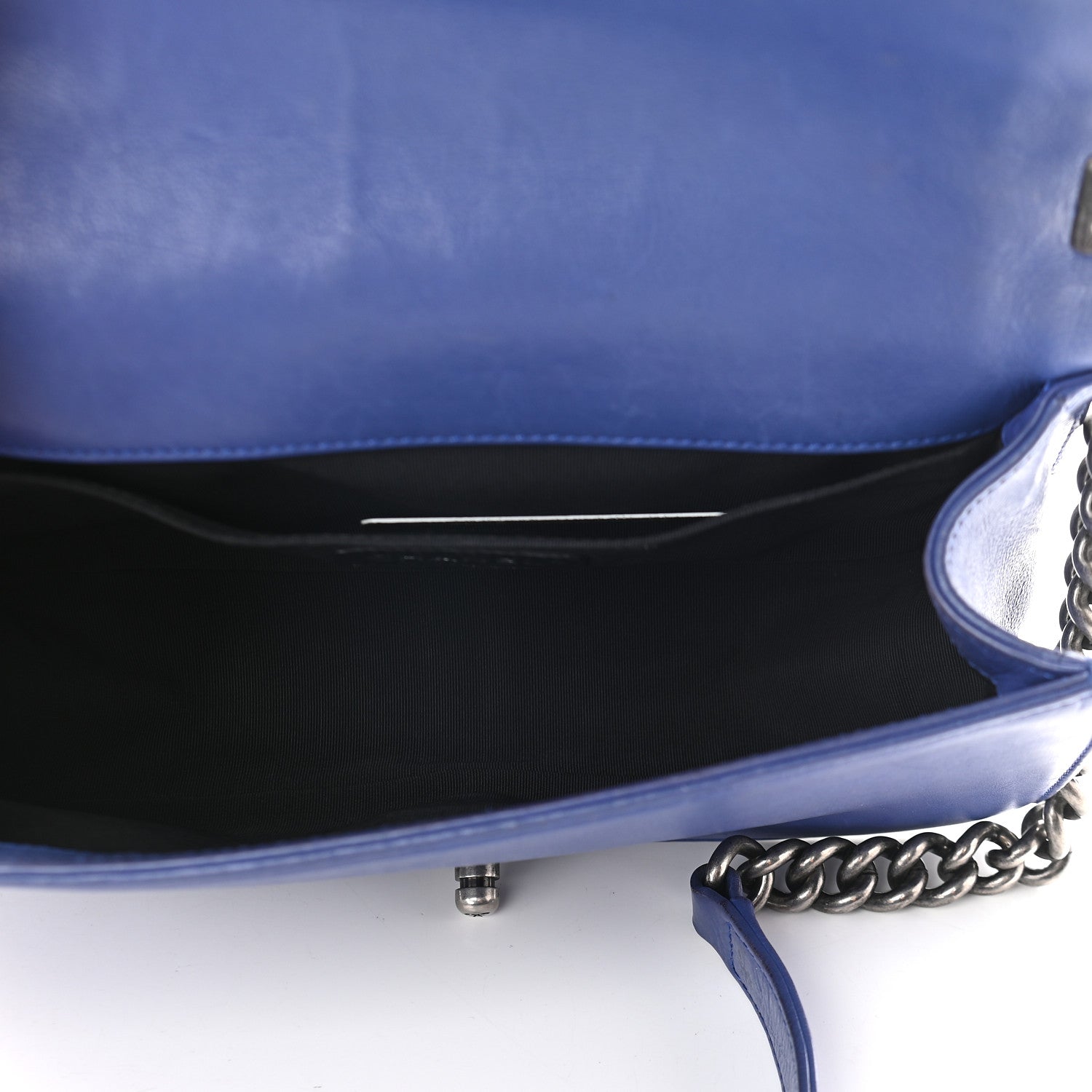 Chanel Calfskin Quilted Medium Boy Flap Blue 5 of 10