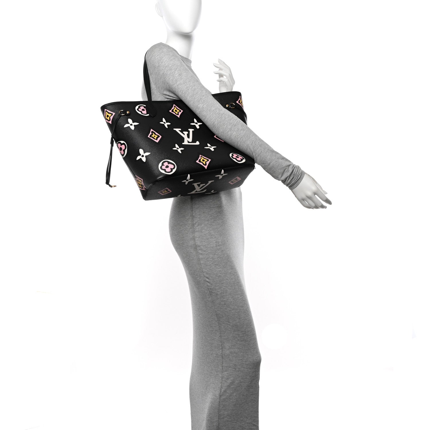 Louis Vuitton Monogram Giant Wild at Heart Neverfull MM Black 2 of 11