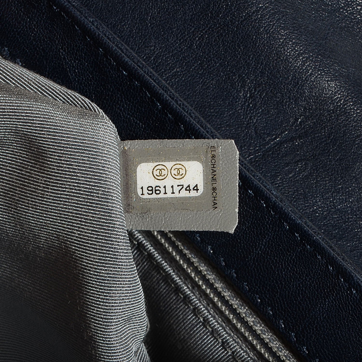 Chanel Lambskin Mini Chain Around Messenger Navy Blue 7 of 7