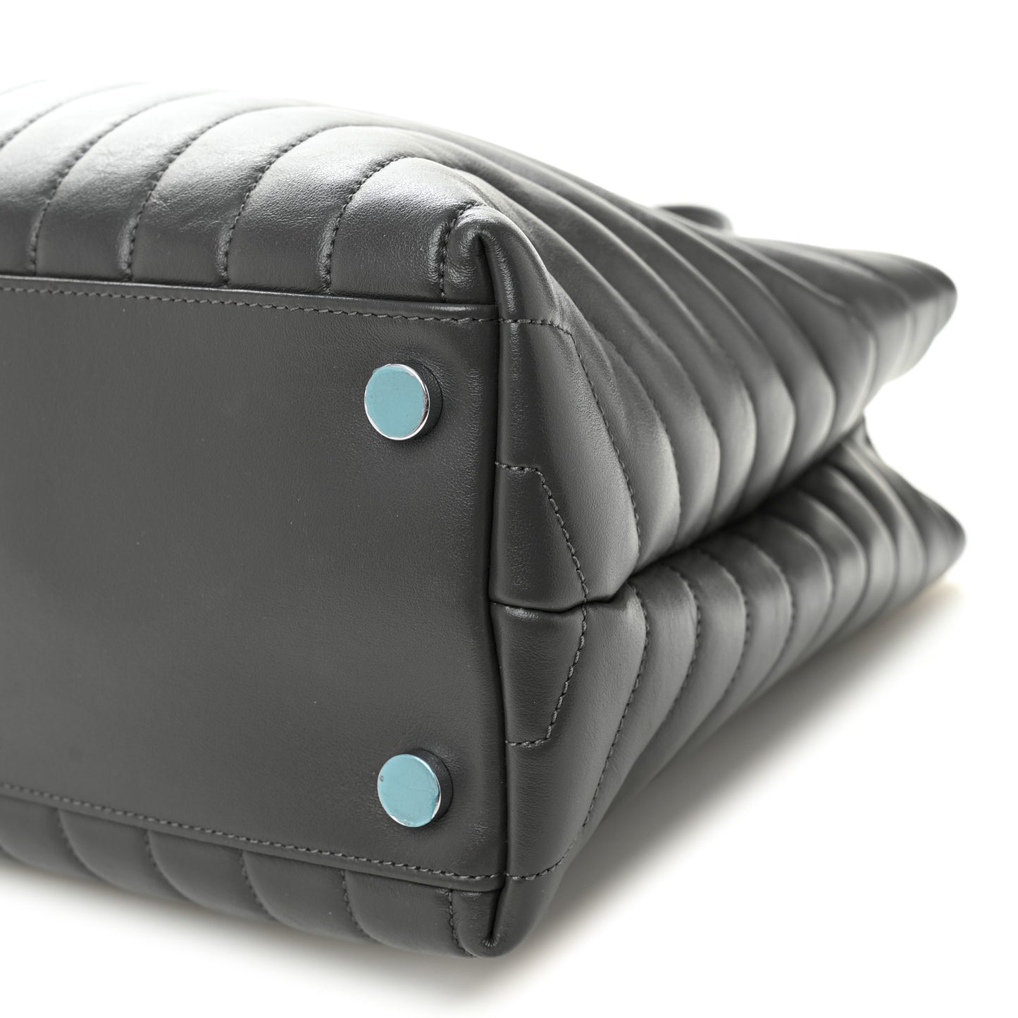 Calfskin Y Quilted Monogram Large Loulou Shopper Storm