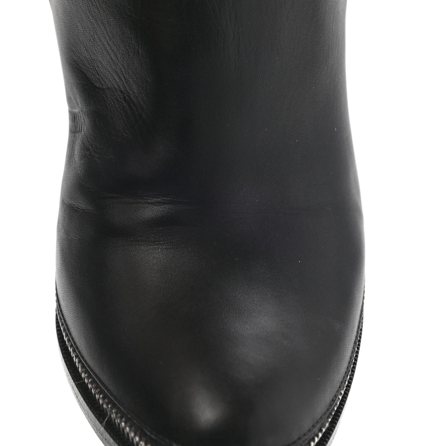 Christian Louboutin Calfskin Telezip 85 Ankle Bootie 39.5 Black 12 of 13