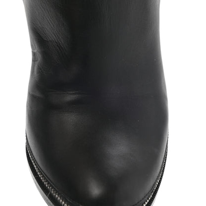 Christian Louboutin Calfskin Telezip 85 Ankle Bootie 39.5 Black 12 of 13