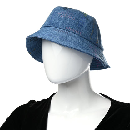 Chanel Denim Mood Cloche Bucket Hat L Blue 2 of 8