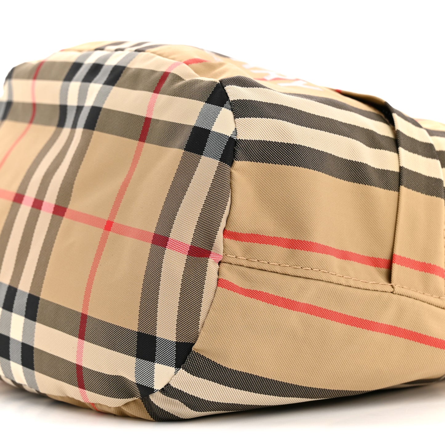 Econyl Icon Stripe Phoebe Drawcord Pouch Archive Beige