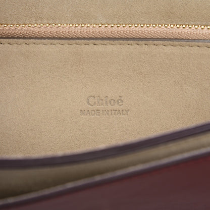 Chloe Calfskin Suede Medium Faye Shoulder Bag Plum Purple 6 of 6