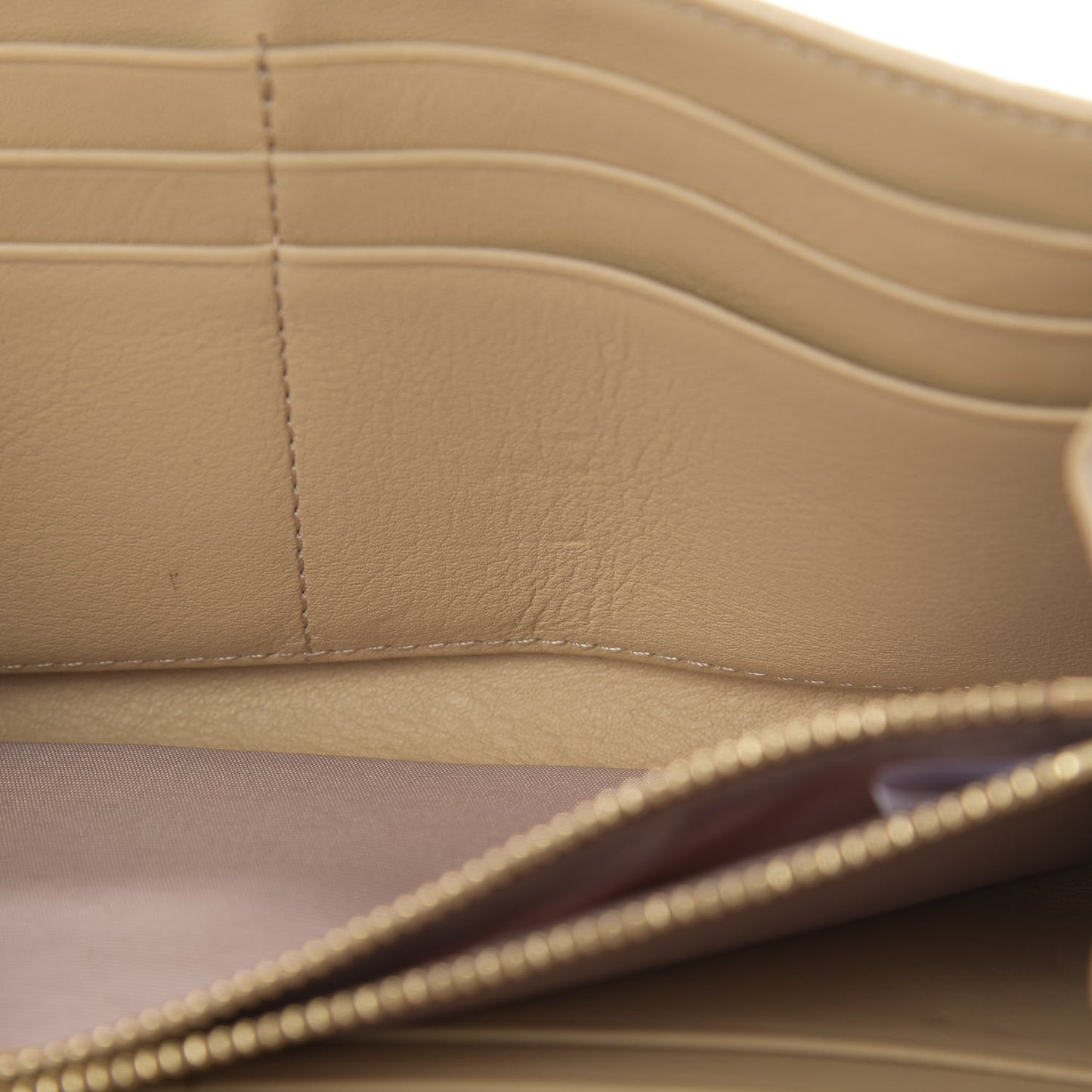 Metallic Visetos Patricia Wallet On Chain Gold