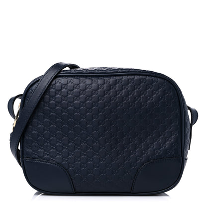 Gucci Soft Microguccissima Mini Bree Messenger Bag Blue 1 of 9
