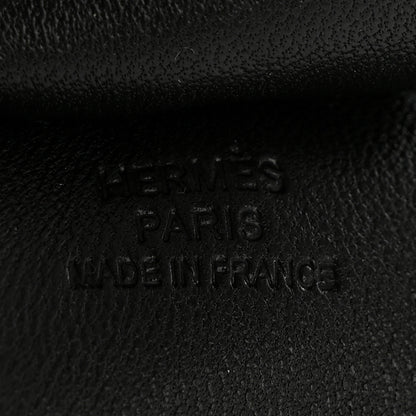 Hermes Milo Lambskin Grigri Rodeo Horse Bag Charm MM So Black 3 of 5