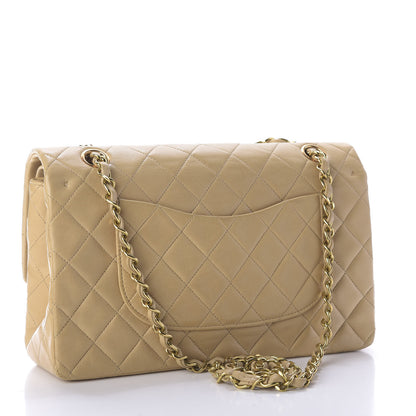 Chanel Lambskin Quilted Medium Double Flap Beige 3 of 12