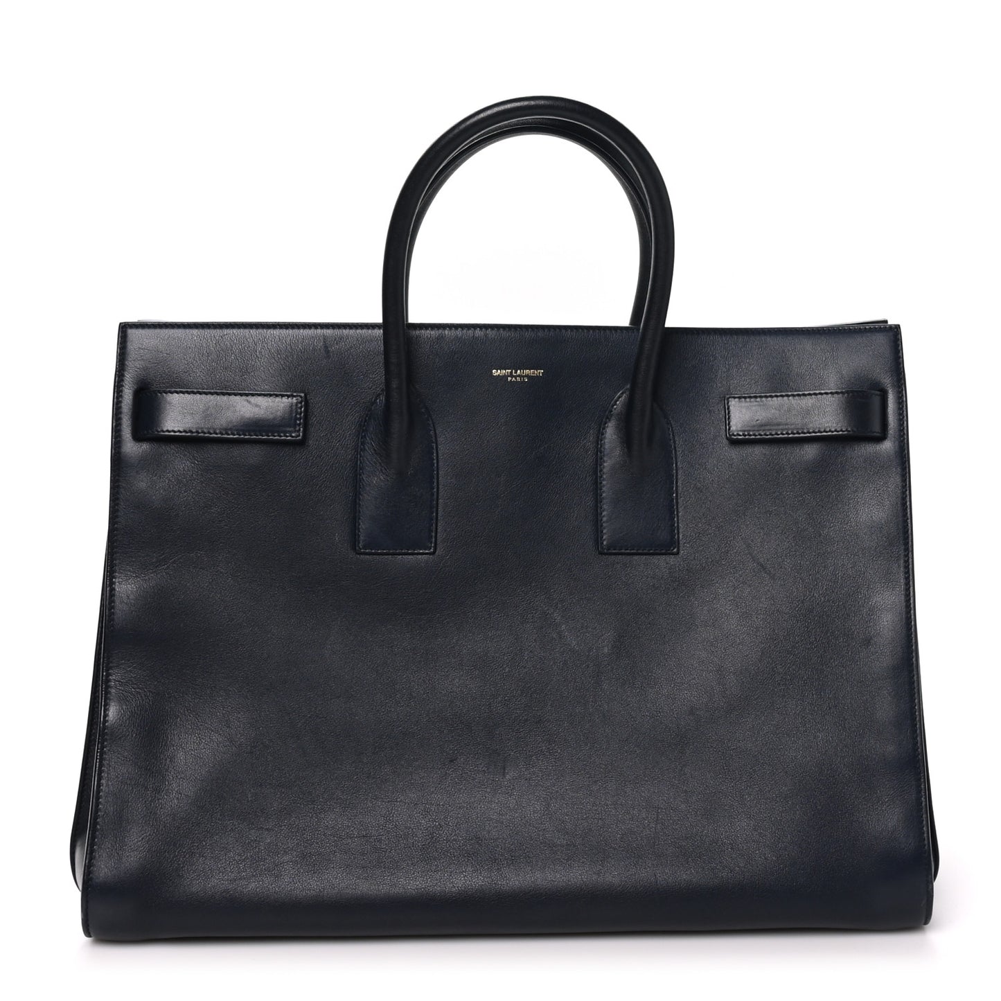 Calfskin Large Sac de Jour Carryall  Navy Blue