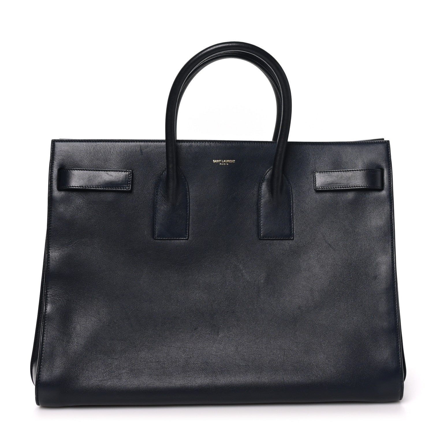 Saint Laurent Calfskin Large Sac de Jour Carryall  Navy Blue 1 of 9
