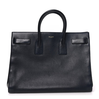 Saint Laurent Calfskin Large Sac de Jour Carryall  Navy Blue 1 of 9