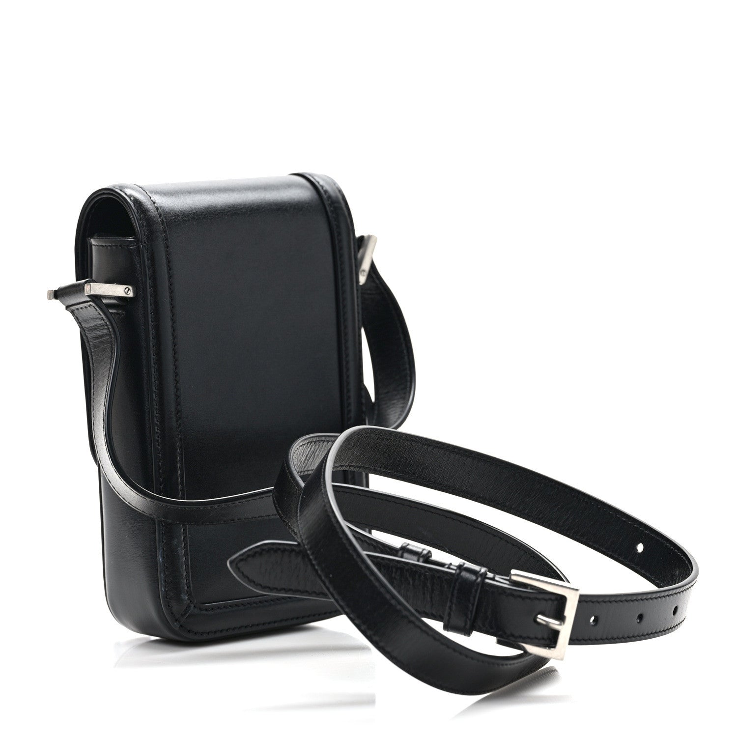 Saint Laurent Smooth Calfskin Mini Solferino Satchel Black 2 of 7