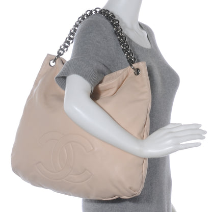 Chanel Lambskin Soft and Chain Large Hobo Beige 2 of 7