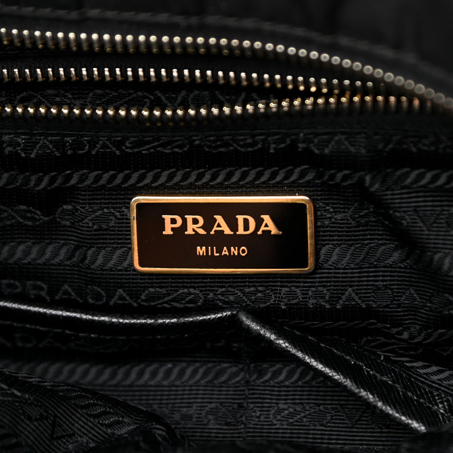 Nylon Vela Baby Bag Black