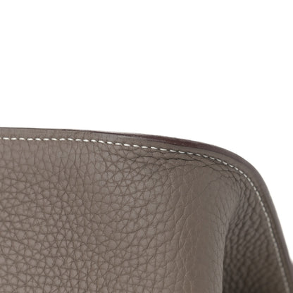 Hermes Taurillon Clemence Jypsiere 34 Etoupe 12 of 14